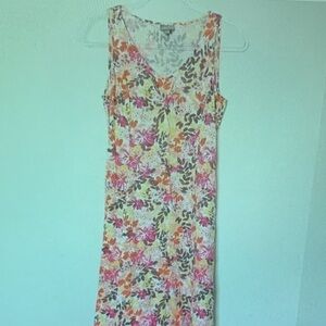 J. Jill Floral Mini Dress - Pink, Orange, Yellow